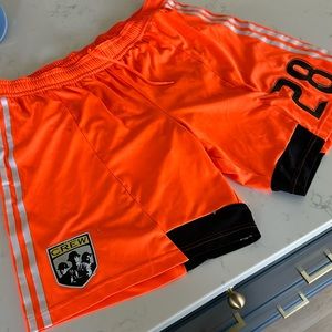 Rare Columbus Crew MLS goalkeeper shorts - ORANGE #28 (Matt Lampson). Size XL